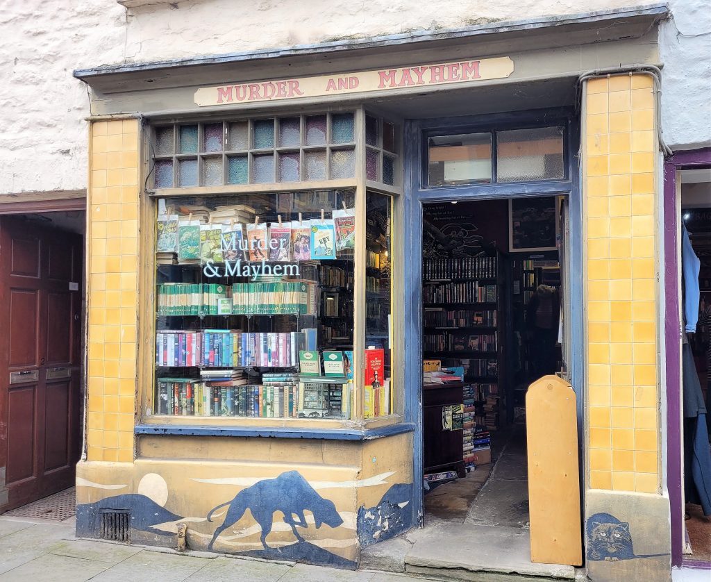 Murder and Mayhem bookshop in Hay on Wye